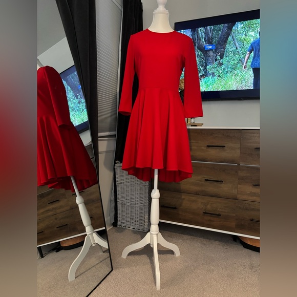 Express Scarlet Long Sleeve Dress - Picture 3 of 8